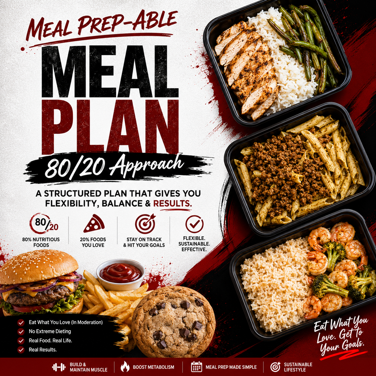 Plan de comidas para preparar con antelación